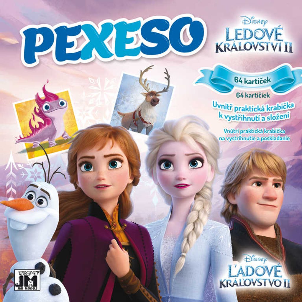 JIRI MODELS Pexeso v sešitu Ledové Království (Frozen) s krabičkou a omalovánkou