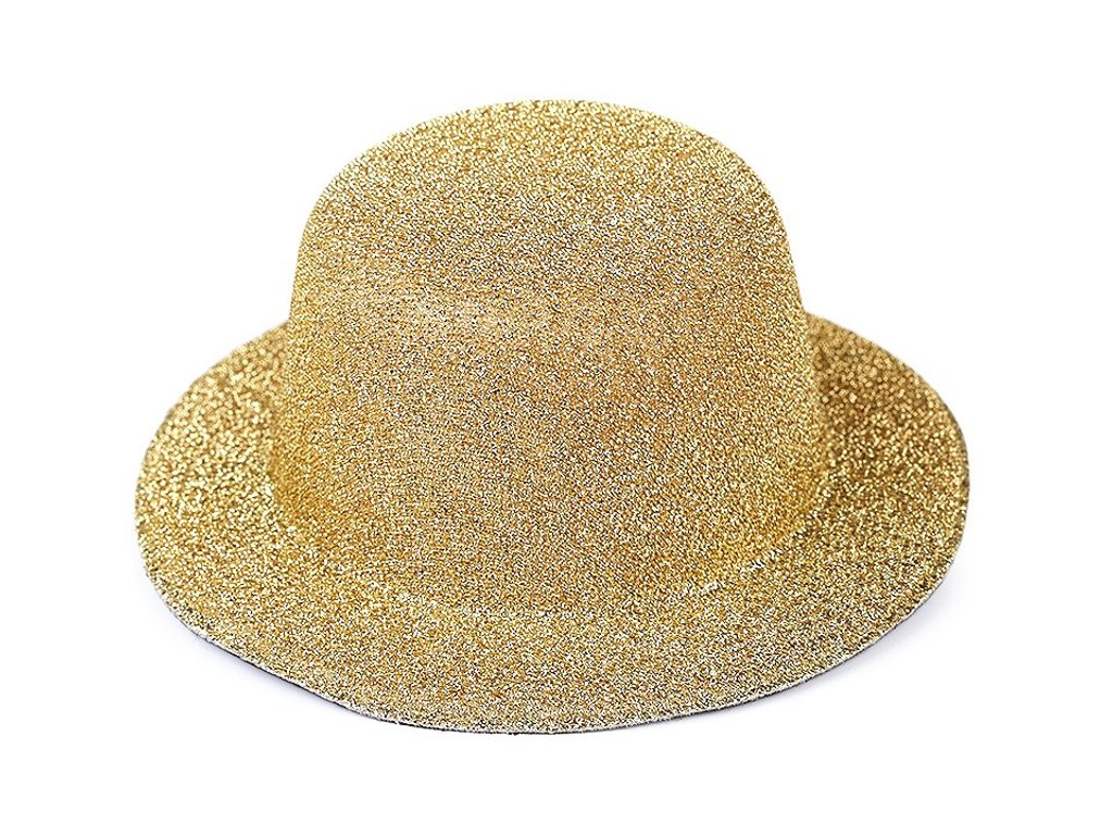 Mini klobouček / fascinátor s lurexem k dozdobení Ø13,5 cm | 59 Kč |  Zopito.cz