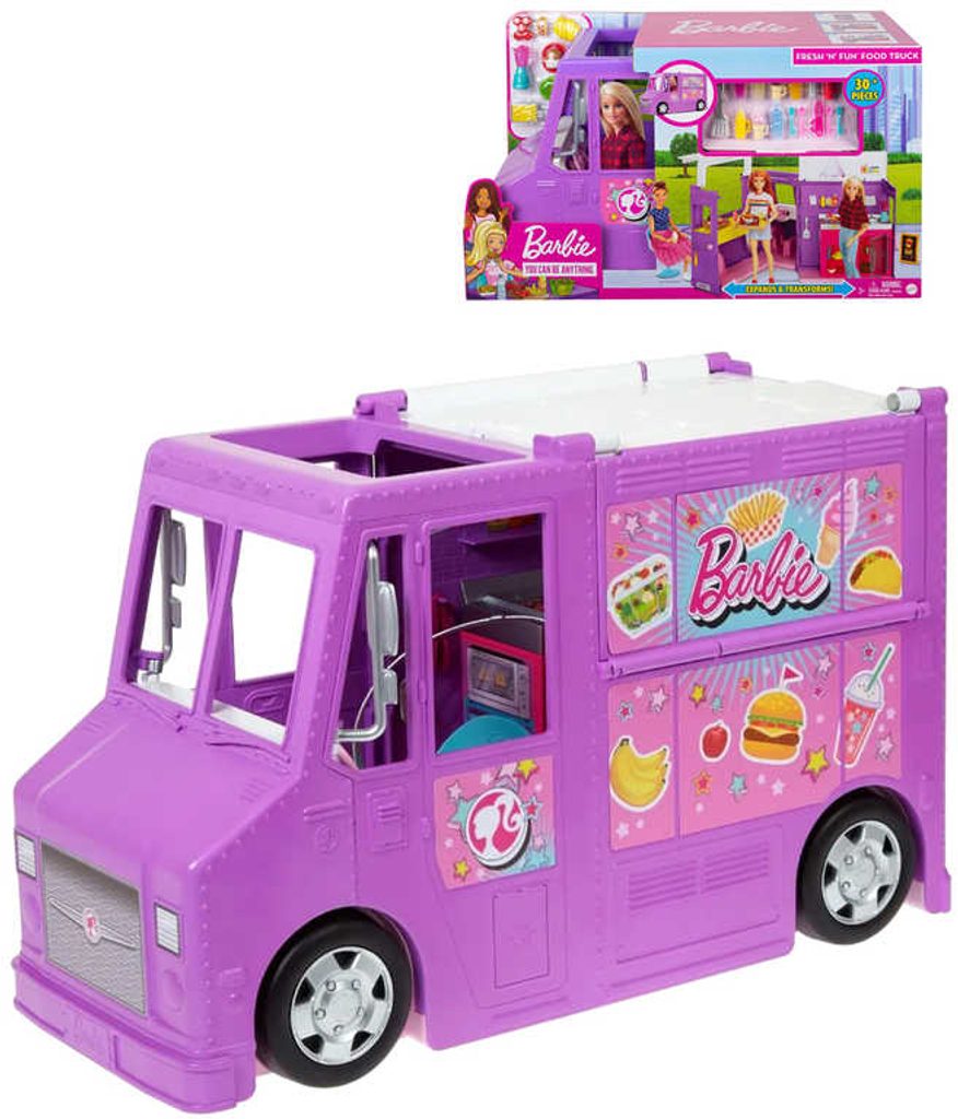 Barbie restaurace pojízdná herní set auto rozkládací s doplňky | 2 439 Kč |  Zopito.cz
