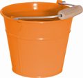 WOODY Kyblík kovový oranžový na písek