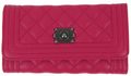 Prošívaná dámská peněženka DF029 růžová