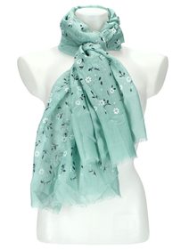 Letní dámský šátek 180x72 cm světle zelená