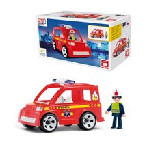IGRÁČEK Hasičské auto set s hasičem a doplňky v krabičce