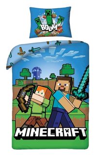 Povlečení Minecraft Boom Bavlna, 140/200, 70/90 cm