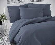 Saténové francouzské povlečení LUXURY COLLECTION 1+2, 240x200, 70x90cm tmavě šedé