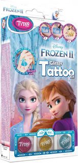 TyToo Dětské tetování Frozen 2 12 tetovaček pro holky se třpytkami