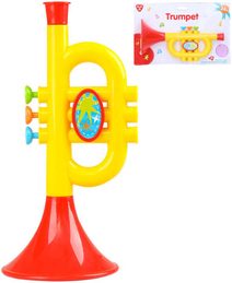 Baby trumpetka žlutočervená plast pro miminko