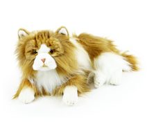 Plyšová kočka perská ležící, 25 cm