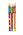 Flétna malovaná dřevo 33cm asst mix barev v sáčku