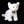 Plyšová kočka bílá sedící, 24 cm