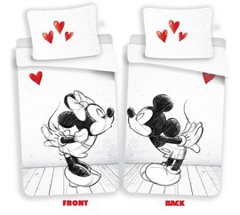 JERRY FABRICS Povlečení Mickey a Minnie láska 02 Bavlna, 140/200, 70/90 cm