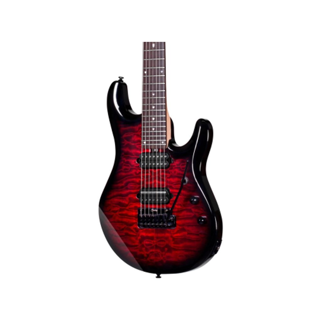 Rockster Music - Sterling by Music Man JP170D John Petrucci Signature Ruby  Red Burst 7 strunná - elektrická kytara - Sterling by MusicMan - Elektrické  kytary - Kytary - Inspirace vaší hudbou