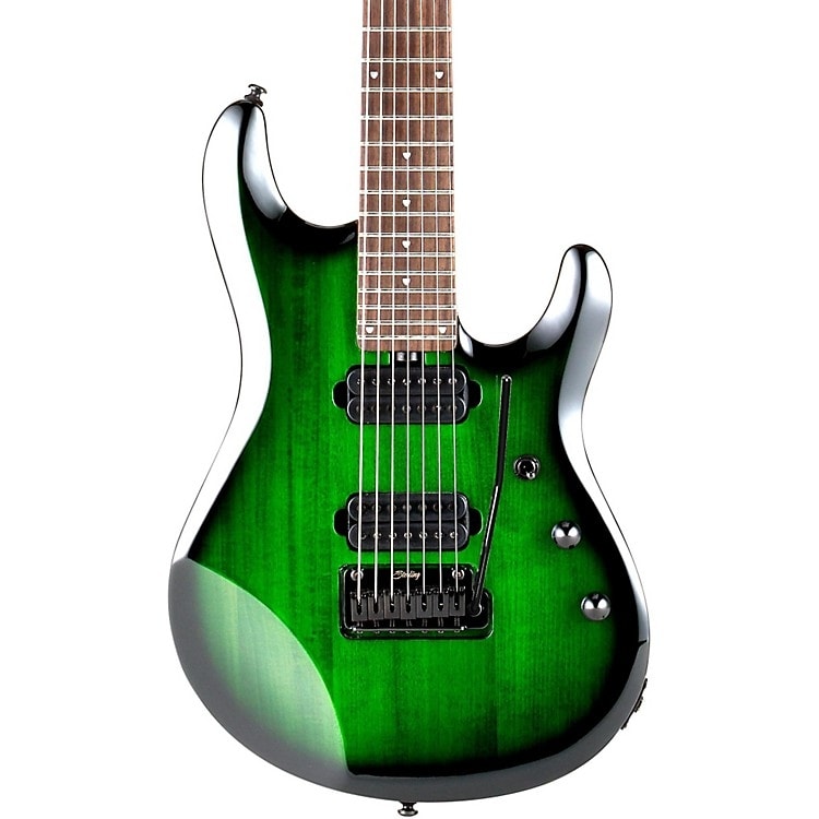 Rockster Music - Sterling by MusicMan JP70TGB - John Petrucci 7 strunná  kytara Trans Green Burst - - Sterling by MusicMan - Elektrické kytary -  Kytary - Inspirace vaší hudbou