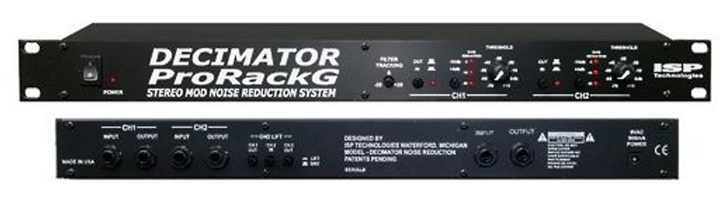 Rockster Music - ISP Technologies USA - Decimator Pro Rack G with Stereo  Mod - stereo efekt na redukci šumu pro kytaru a nástroje - 1ks - iSP  Technologies - Kytarové efekty