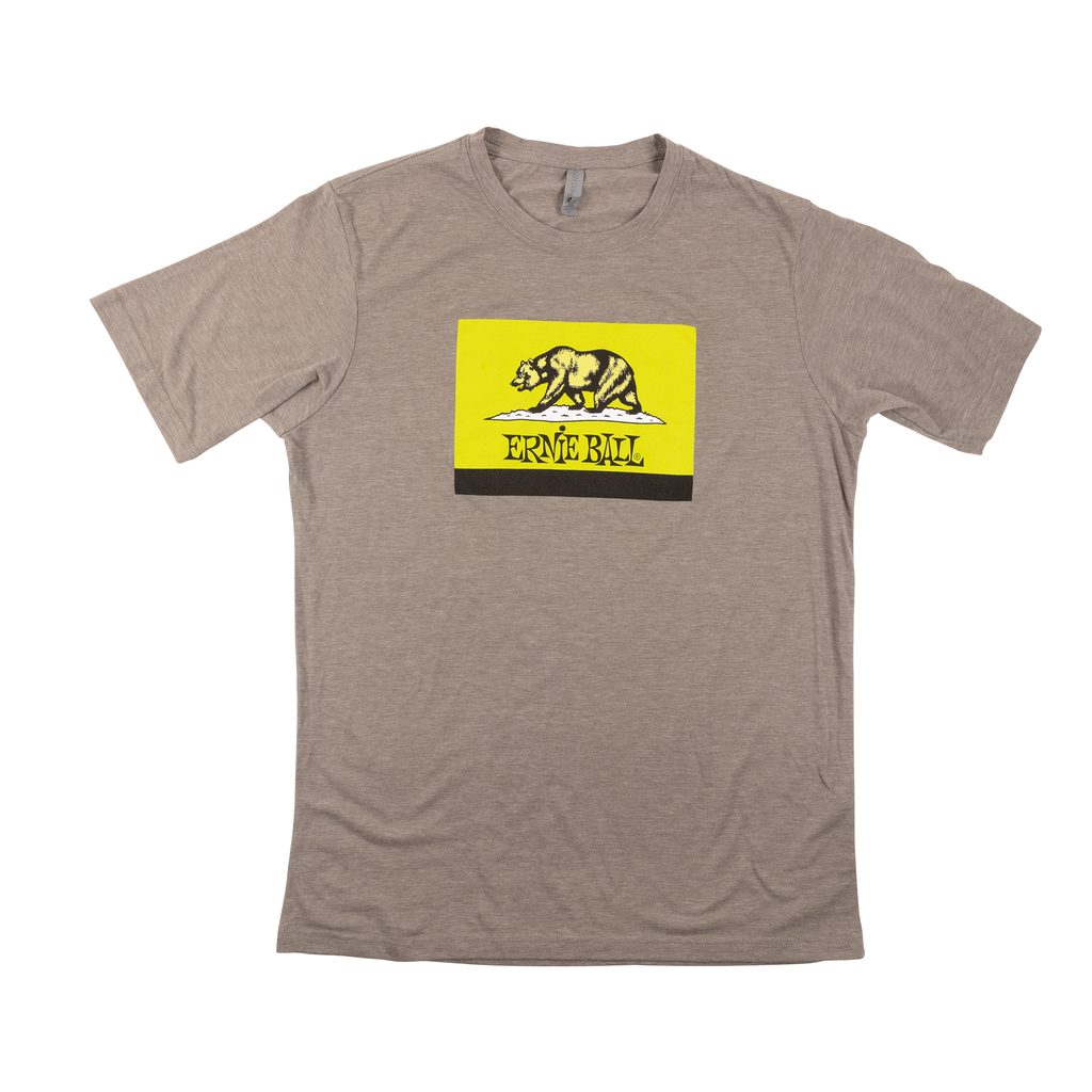 Rockster Music - 4874 Ernie Ball CA Bear Green Flag T-Shirt XL triko -  Ernie Ball - Oblečení - Kytary - Inspirace vaší hudbou