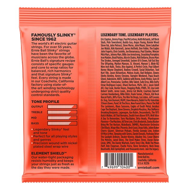 Rockster Music - 2615 Ernie Ball Skinny Top Heavy Bottom Slinky 7