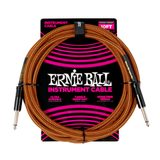 6468 Ernie Ball Braided Instrument Cable - Rovný / Rovný Jack - 10ft / 3m - Pumpkin Pie - nástrojový kabel - 1ks