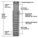 MusicNomad MN801 Fret Shield™ Fretboard Protector Guard pro Gibson Electric Guitar Fret Scale 24.75" / 62.86cm /  - 1ks