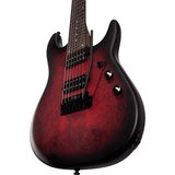 Sterling By MusicMan - RICHARDSON 7-DSBS Cutlass - Dark Scarlet Burst Satin - elektrická kytara - 1ks