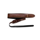 Heritage USA - Premium Leather Guitar Strap - Brown - kožený pás - 1ks