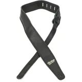 Heritage USA Premium Leather Guitar Strap - Black - kožený pás - 1ks