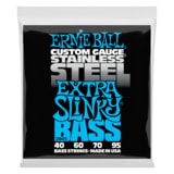 2845 Ernie Ball Stainless Steel Extra Slinky Bass .040 - .095 - struny na basovou kytaru