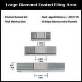 MusicNomad MN813 Fret Leveler - Diamond U-File - 3 Pack (1.25”, 2”, 3”) - nástroj pro vyrovnání pražců na kytaře - 3ks