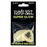 9226 Ernie Ball Super Glow Heavy 0.97mm Cellulose Pick - svítící, silné, celuloidové trsátko - 12ks