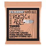 2256 Ernie Ball Turbo Slinky Classic Rock n Roll Pure Nickel Wrap Electric Guitar Strings 9.5-46 Gauge - struny pro elektrickou kytaru - 1ks