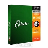 Elixir Bass Nanoweb Medium Nickel Plated  Steel / 45 - 105 / - struny na basovou kytaru  - 1ks
