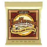 2069 Ernie Ball Earthwood Nylon Classic Ball-End - nylonové struny na klasickou kytaru ukončené kuličkou -1 ks