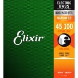 Elixir Bass Nanoweb Light Nickel Plated Steel - / 45 - 100 / - struny na basovou kytaru - 1ks