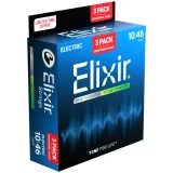 Elixir Optiweb - Light - 3-Pack / .010 - .046 / - struny na elektrickou kytaru - 3ks