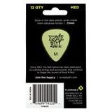 9225 Ernie Ball Super Glow Medium 0.72mm Cellulose Pick -  svítící, medium, celuloidové trsátko - 12ks