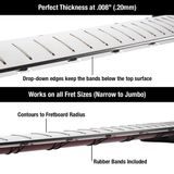 MusicNomad MN802 Fret Shield™ Fretboard Protector Guard pro P-25" / 63.5mm / Guitar Fret Scale - 1ks
