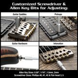 MN252 MusicNomad Premium PRS Guitar Tool Kit nářadí na opravu PRS kytar - 18ks