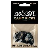 9223 Ernie Ball Camouflage Heavy 0.97mm Heavy Cellulose Pick  - kamufláž design,celuloidové trsátko - 12ks