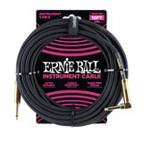 6081 Ernie Ball 10' Braided Straight / Angle Instrument Cable - Black - nástrojový kabel 3m - 1ks