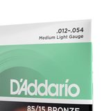 D'Addario EZ920 - 85/15 Bronze - Medium Light - 12 - 54 - struny na akustickou kytaru - 1ks