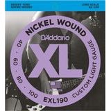 D'ADDARIO EXL190 NICKEL WOUND .040-.100 - struny na basovou kytaru - 1ks