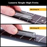 MusicNomad MN813 Fret Leveler - Diamond U-File - 3 Pack (1.25”, 2”, 3”) - nástroj pro vyrovnání pražců na kytaře - 3ks