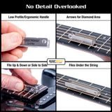MusicNomad MN813 Fret Leveler - Diamond U-File - 3 Pack (1.25”, 2”, 3”) - nástroj pro vyrovnání pražců na kytaře - 3ks