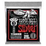 3115 Ernie Ball Coated Electric Titanium RPS Skinny Top Heavy Bottom Slinky .010 - .052 - " potažené " struny na elektrickou kytaru - 1ks