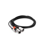 Hosa Technology HMX-010Y - stereo breakout kabel Pro - 1x REAN 3.5 mm TRS - 2x XLR3M - 3 m - kabel - 1ks