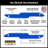 MusicNomad MN850 Diamond Coated, Safe Zone Fret Crowning File (S-File) - nástroj na dotvarování a zakulacení pražců kytary - 1ks