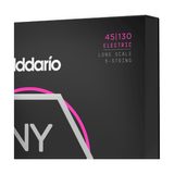 D'Addario NYXL45130 Regular Light 5-String Long Scale - .045 / .130 - struny na pětistrunnou baskytaru - 1ks