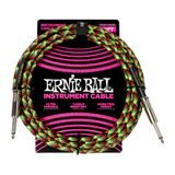 6480 Ernie Ball Braided Instrument Cable Straight/Straight 10ft - Good Vibrations - nástrojový kabel - 3.05 m - 1ks
