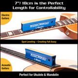 MusicNomad MN810 Fret Leveler - Leveling (L-Beam) 7" (18cm) pro Guitar, Ukulele, Mandolin - 1ks