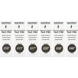 MusicNomad MN668 Electric Guitar Diamond Coated Nut File Set Light Strings 6pc w/metal case - sada pilníků na elektrickou kytaru 6ks