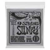 2628 Ernie Ball Slinky 9-String Nickel Wound Electric Guitar Strings - 009.-105. - struny na elektrickou kytaru - 1ks